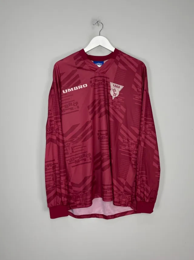 1992 BREMEN 1860 #16 L/S HOME SHIRT (XL) UMBRO | Cult Kits