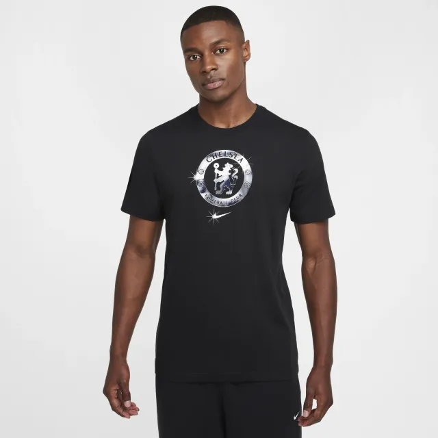Chelsea Nike Gold Crest T-Shirt - Black