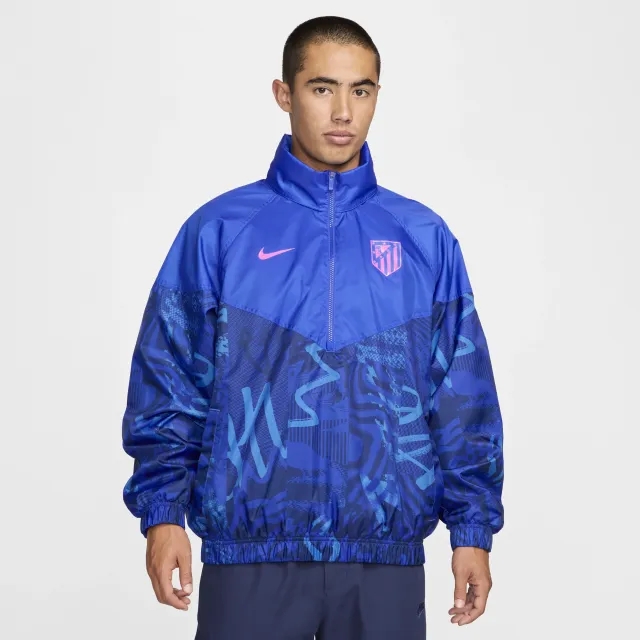 Nike Atletico Madrid Windrunner Anorak Jacket - Blue/Pink