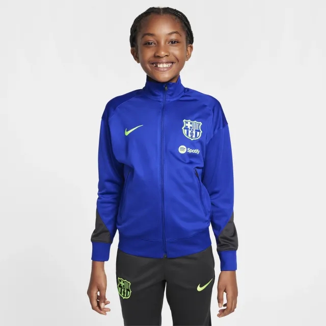 F.C. Barcelona Strike Third Older Kids' Nike Dri-FIT Football Knit Tracksuit - Blue - Polyester