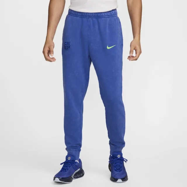 Nike Barcelona NSW French Terry Club Joggers - Hyper Royal/Lime Blast