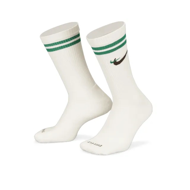 Nike Everyday Plus Force Cushioned Crew Socks Sail/ Malachite/ Black Xl
