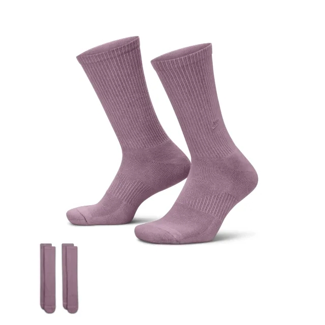 Nike Everyday Cushioned Crew Socks (2 Pairs) - Purple