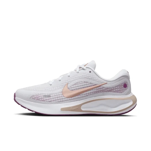 Nike Running Journey Run Trainers In White And Purple