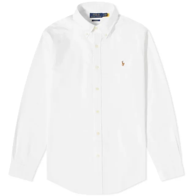 Polo Ralph Lauren Men's Classic BSR Oxford Button Down Shirt White