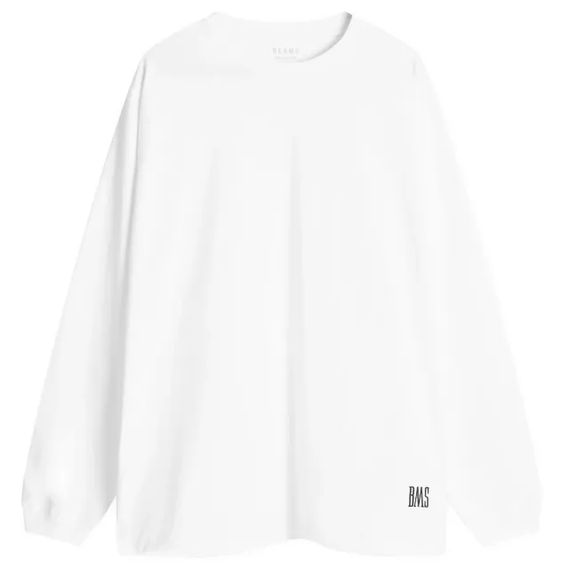 Asics BEAMS Men's BMS Logo Long Sleeve T-Shirt White