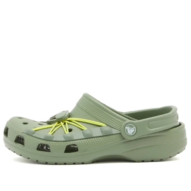 Crocs | Unisex | Classic Bungee Cord | Clogs | Moss/Multi | W8/M7