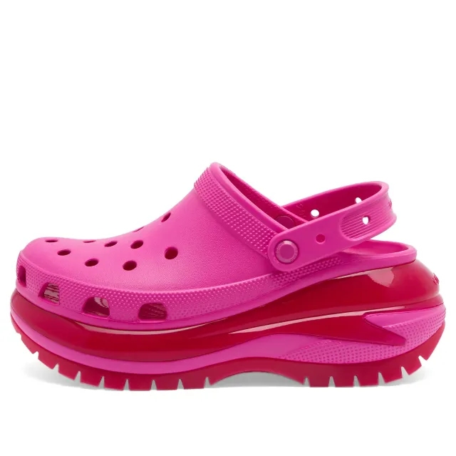 Crocs pink mega crush clog Girls Youth sandals