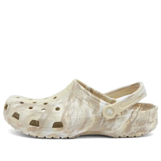Crocs Unisex Classic Clogs In Bone/Multi-Neutral