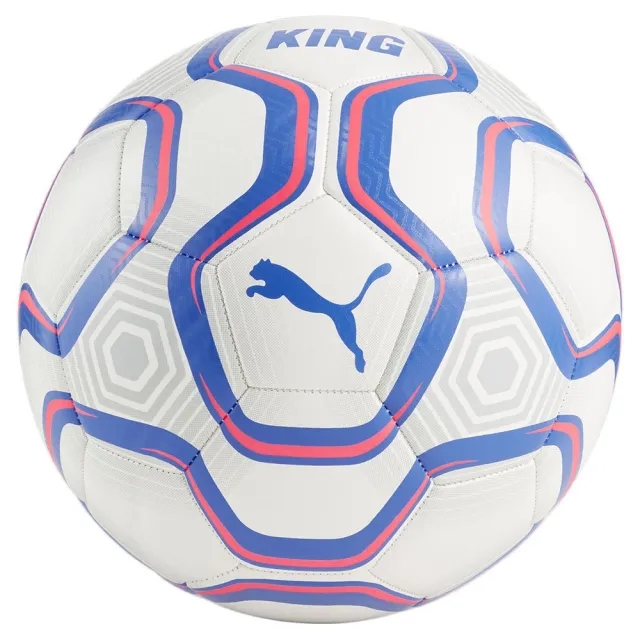 PUMA King Football, White/Bluemazing/Sunset Glow