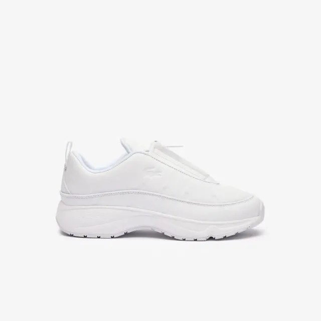 Lacoste Women's Audyssor Zip OG Leather Trainers - White