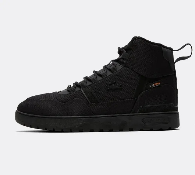 Lacoste Men's T-Clip Winter Mid Sneakers Boots - Black