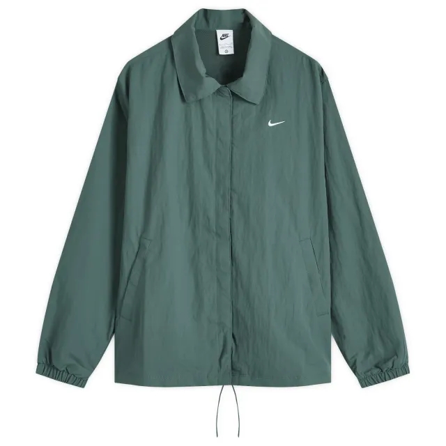 Nike Women's Essential Woven Coach Jacket Green/White