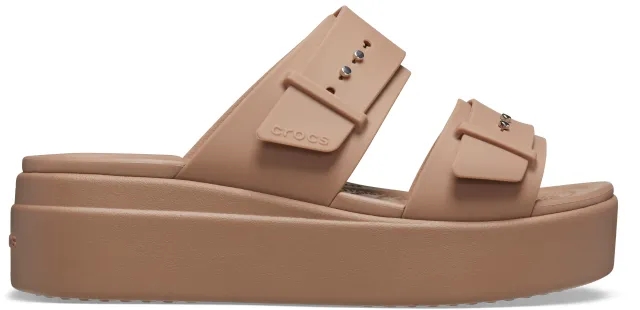 Crocs | Women | Brooklyn Buckle | Sandals | Latte | 9