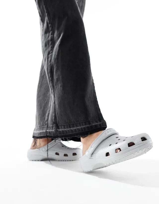 Crocs | Unisex | Classic Glitter | Clogs | Silver Glitter | W5/M4