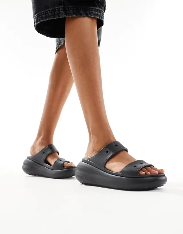 Crocs | Unisex | Crush | Sandals | Black | W5/M4