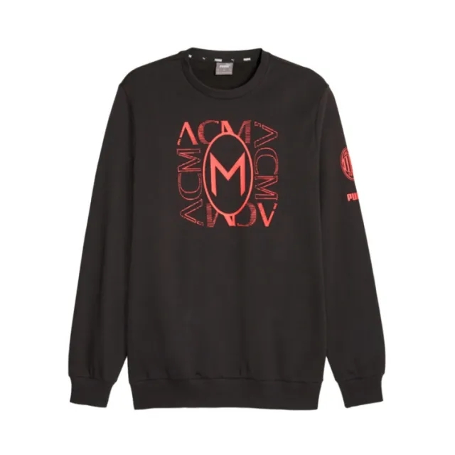 AC Milan Puma FtblCore Graphic Crew Sweat - Black