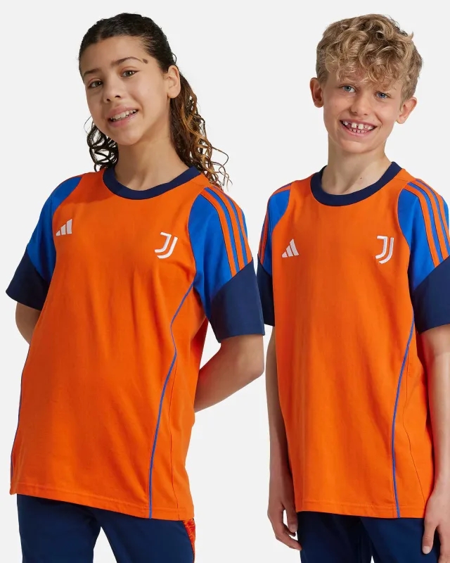 Juventus Training Tee (Orange) - Kids (N.Gonzalez 11) 2024-2025 Size: 7-8 Made By: Adidas