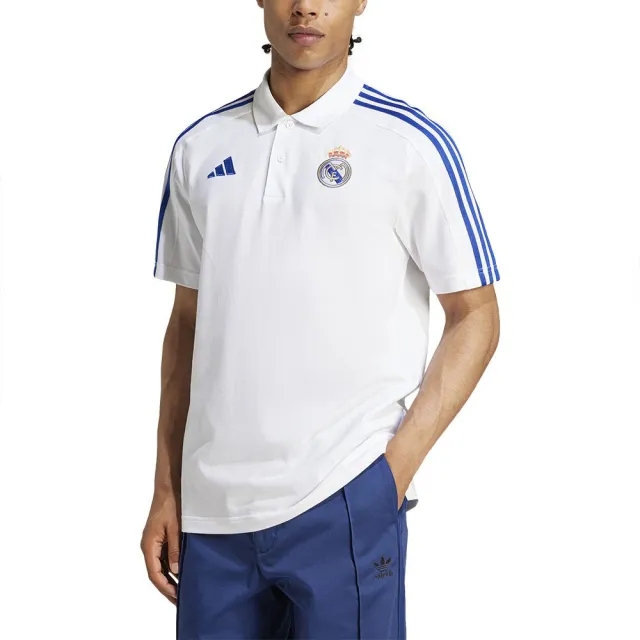 Real Madrid DNA Polo Shirt (White) 2024-2025 Men's Made By: Adidas