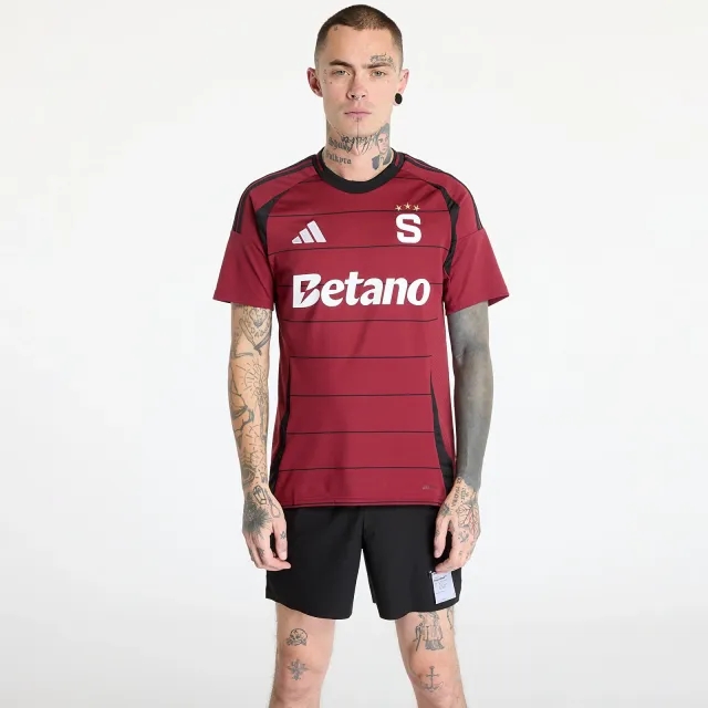 adidas Sparta Prague Mens SS Home Shirt 2024/25