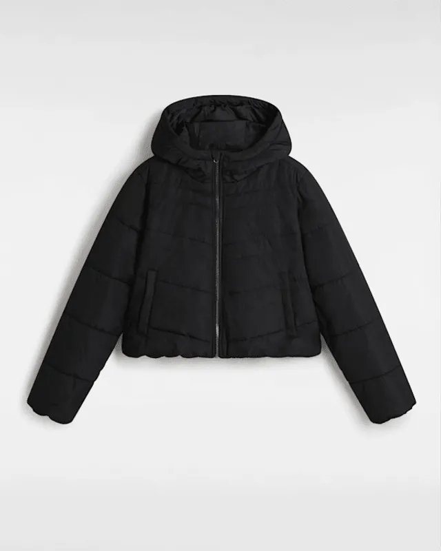 Vans - Mte Foundry Crop Puff Hood Jacket, Woman, Black