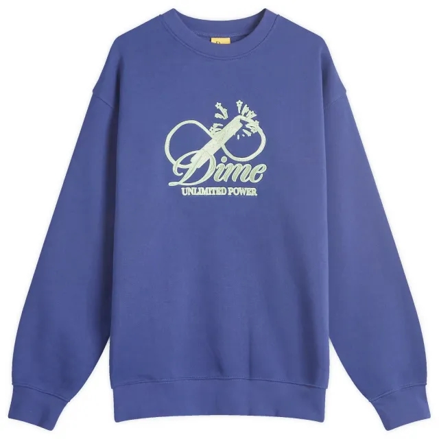 Dime Men's Cursive Power Sweatshirt Night Blue