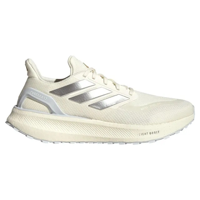 adidas Pureboost 5 TR Neutral Running Shoe - Cream, Silver