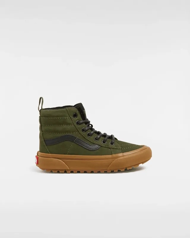 Vans - Kids Metallic Pop Mte Sk8-Hi Shoes (4-8 Years), Green