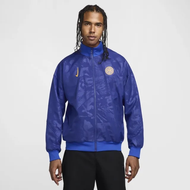 Inter Milan Strike Third Men's Nike Dri-FIT Football Anthem Jacket - Blue - Polyester
