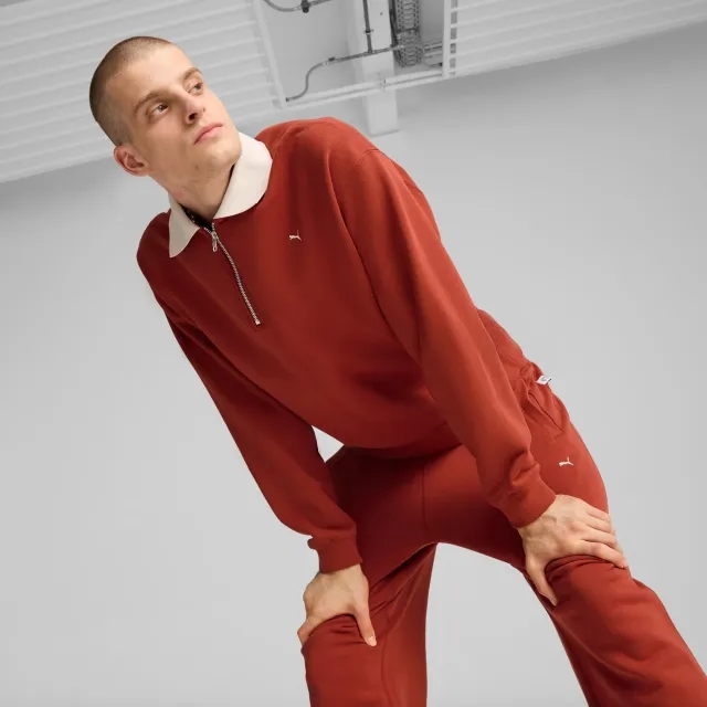 PUMA MMQ Quarter-Zip Top Shirt Men, Mars Red