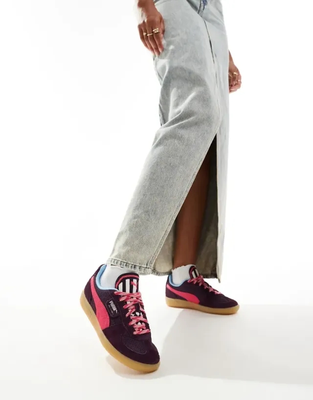 Puma Palermo Supertifo Trainers In Purple-Green