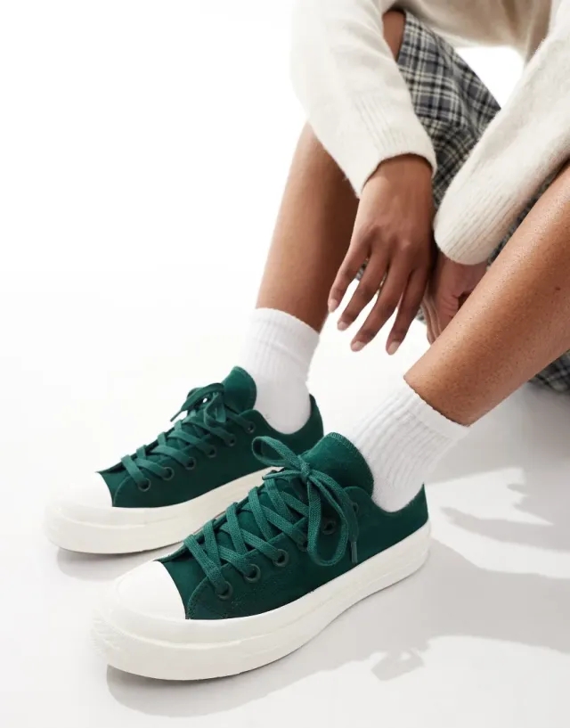 Converse Chuck 70 Ox Trainers In Dark Green