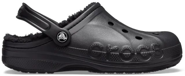 Crocs | Unisex | Baya Lined | Clogs | Black / Black | M12