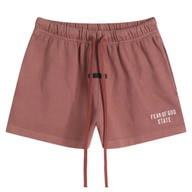 Fear of God ESSENTIALS Women's Heavy Jersey Running Shorts Crimson
