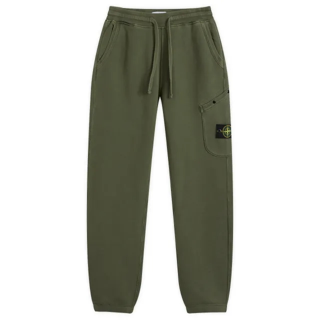 Stone Island Men's Diagonal Fleece Old Effect Pocket Jogger Musk
