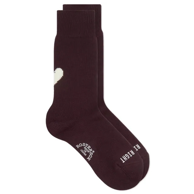 Rostersox Heart by X Socks Wine
