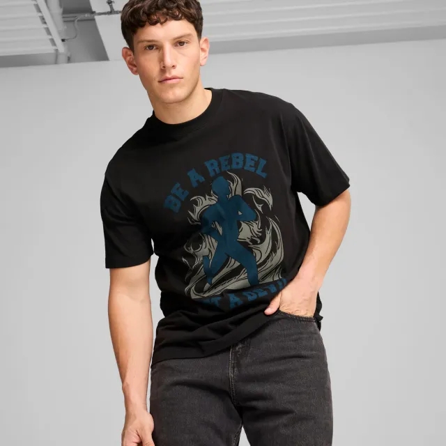 PUMA Graphics rebel T-Shirt Men, Black
