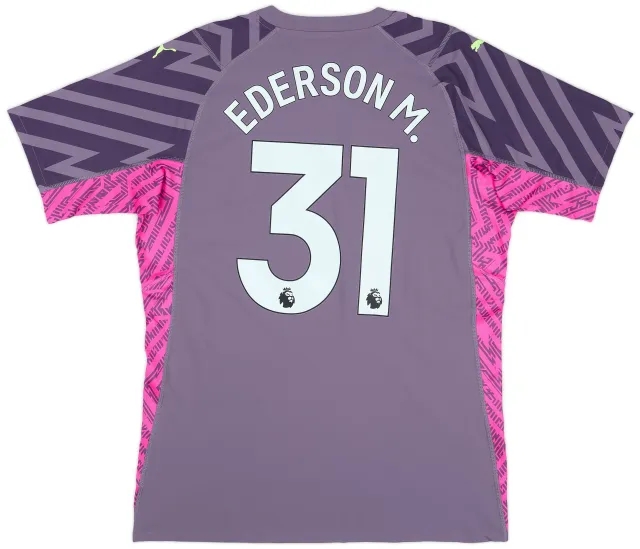 Puma 2023-24 Manchester City Player Issue GK S/S Shirt (XXL)