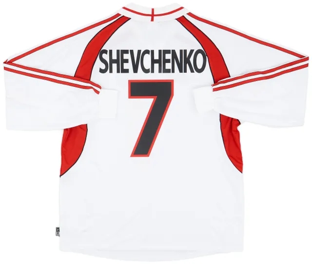 adidas 2000-02 AC Milan Away L/S Shirt Shevchenko #7 (XL)