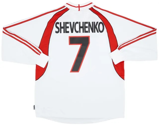 adidas 2000-02 AC Milan Away L/S Shirt Shevchenko #7 (XL)