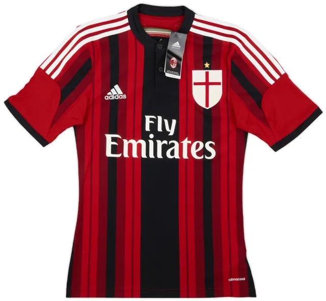 adidas 2014-15 AC Milan Home Shirt (XS)