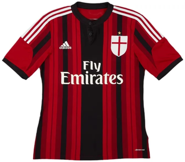 adidas 2014-15 AC Milan Home Shirt - 6/10 - (S)
