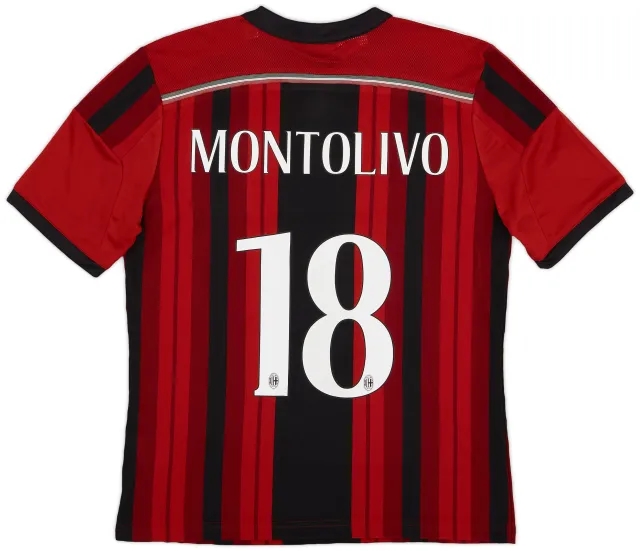 adidas 2014-15 AC Milan Home Shirt Montolivo #18 (L.Boys)