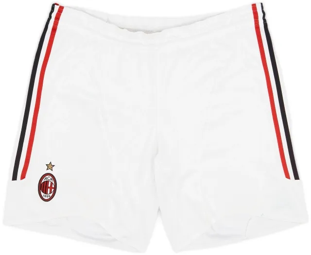 adidas 2007-08 AC Milan Home Shorts - 7/10 - (L)