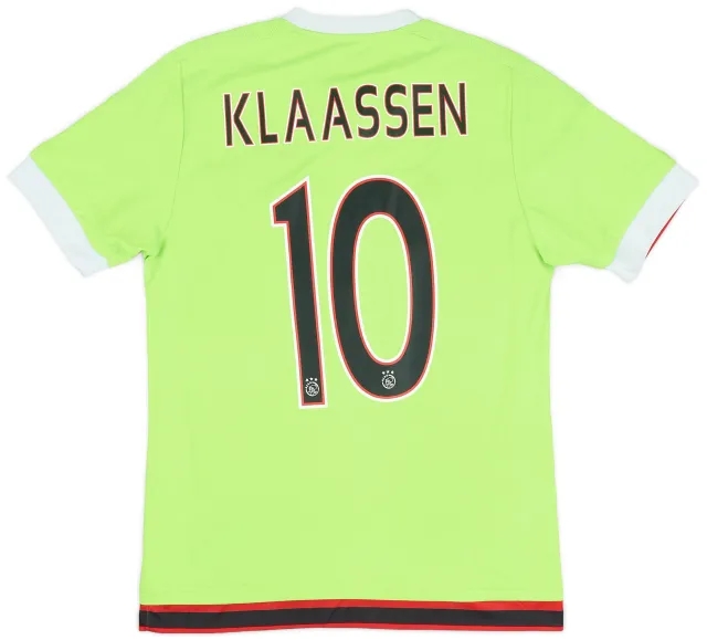 adidas 2015-16 Ajax Away Shirt Klaassen #10 - 9/10 - (S)