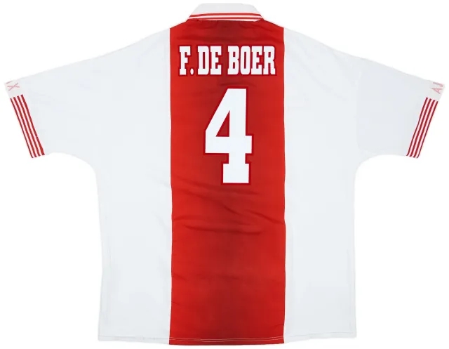Umbro 1998-99 Ajax Home Shirt F.De Boer #4 - 9/10 - (XXL)