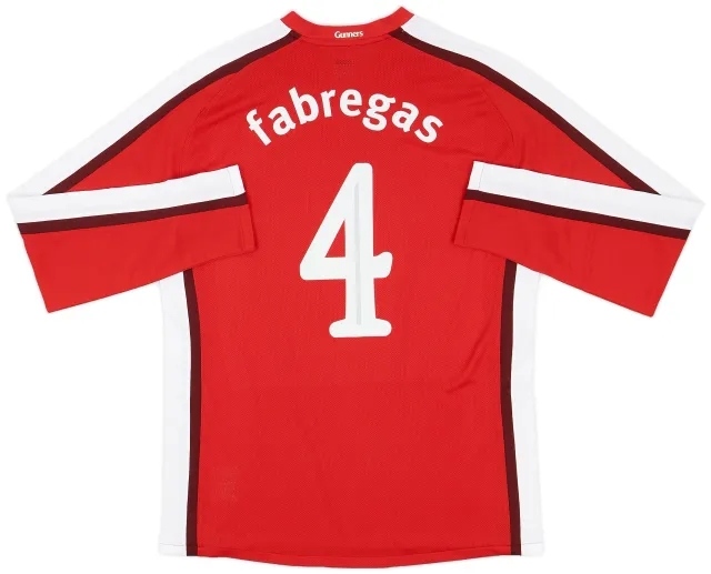 Nike 2008-10 Arsenal Player Issue Home L/S Shirt Fabregas #4 (XL)
