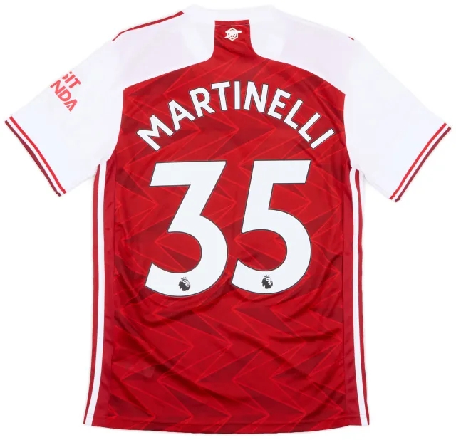 adidas 2020-21 Arsenal Home Shirt Martinelli #35 - 9/10 - (S)