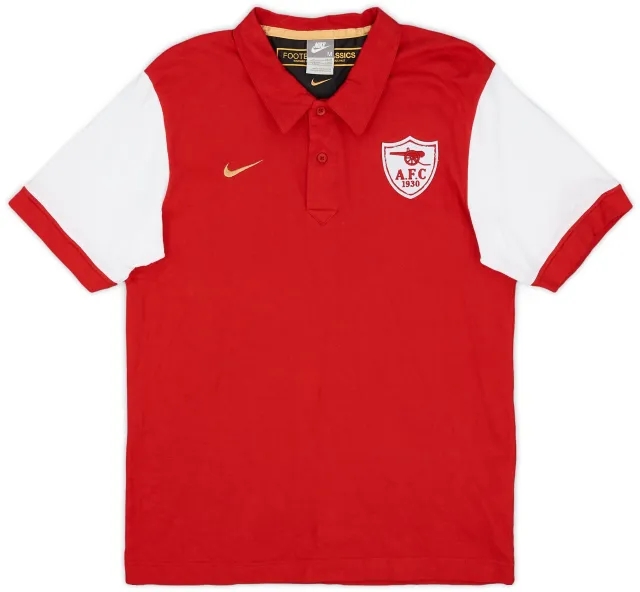 2007-08 Arsenal Nike Football Classics Polo Shirt - 9/10 - (M)