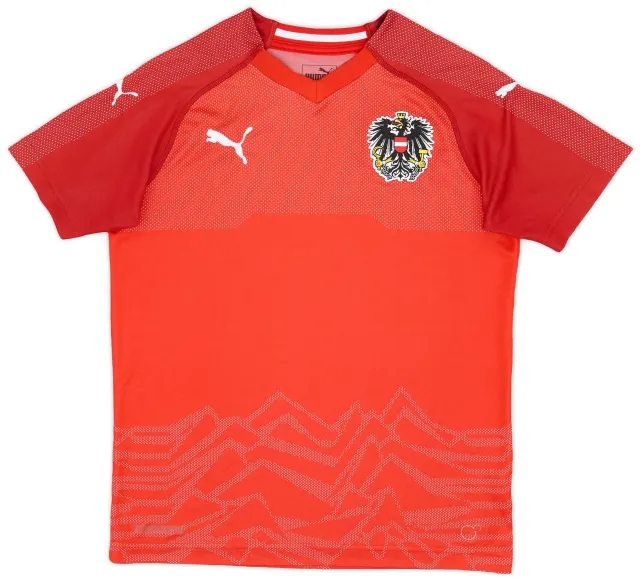 Puma 2018-19 Austria Home Shirt - 8/10 - (XL.Boys)
